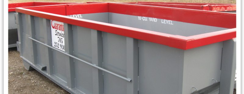 Red Landscaping Waste Bins