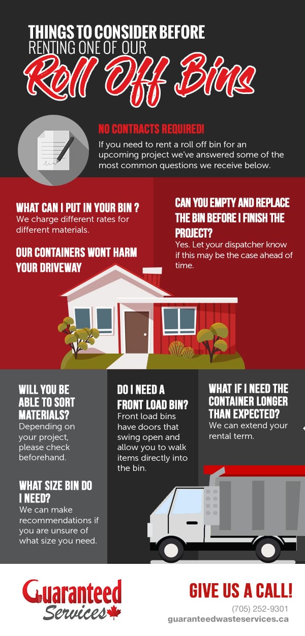 Things to Consider Before Renting One of Our Roll Off Bins